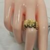 Ocean-inspired gold plated stainless steel seashell ring – Herdise