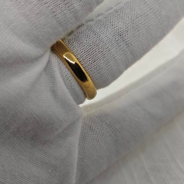 Alternative view of Abstract Open-Shape Gold Stainless Steel Ring