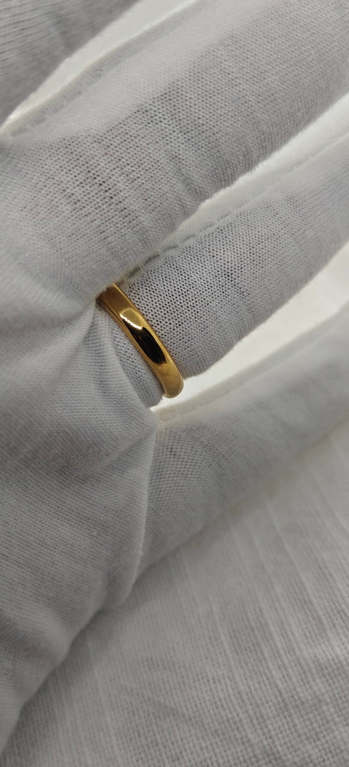 Abstract Open-Shape Gold Stainless Steel Ring - Image 2