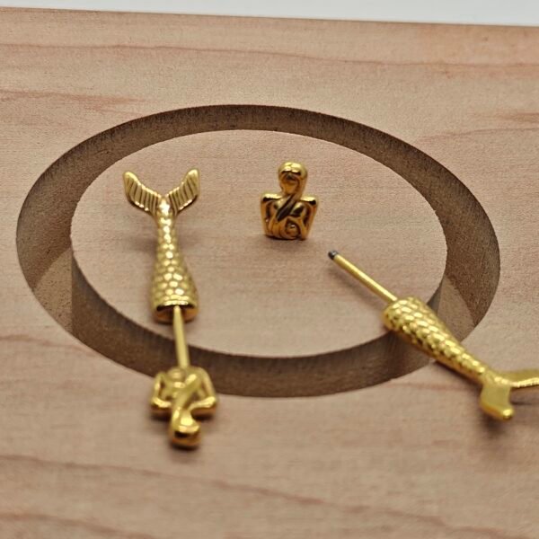 gold mermaid industrial barbell