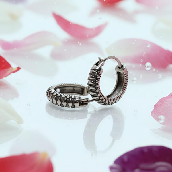 textured steel hoops