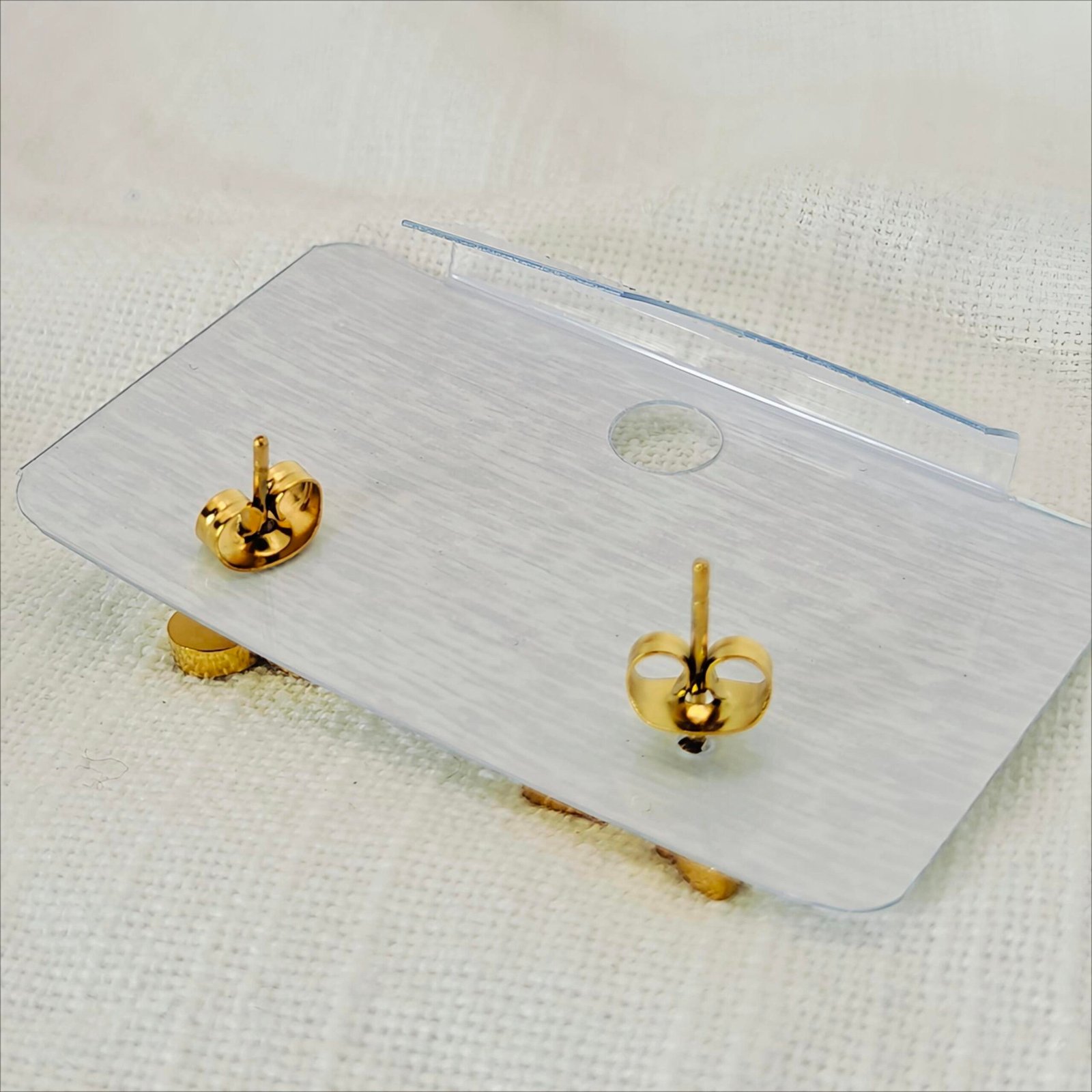 Gold-Tone Butterfly Stud Earrings for Women | 304 Stainless Steel - Image 2